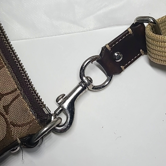 Coach Signature Jacquard Shoulder Bag Crossbody #42190 w/ hangtag - Picture 12 of 16